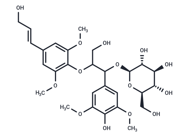 Syringylglycerol 8-O-4‘-sinapyl ether 7-glucoside (Standard)