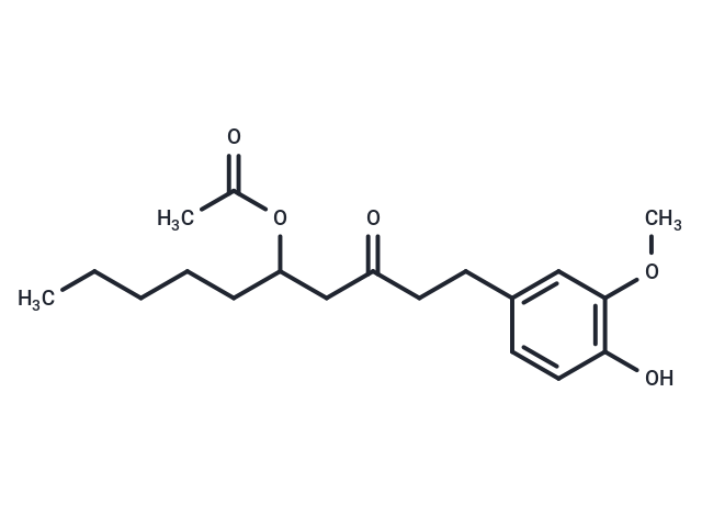 1-(4-hydroxy-3-methoxyphenyl)-3-oxodecan-5-yl acetate