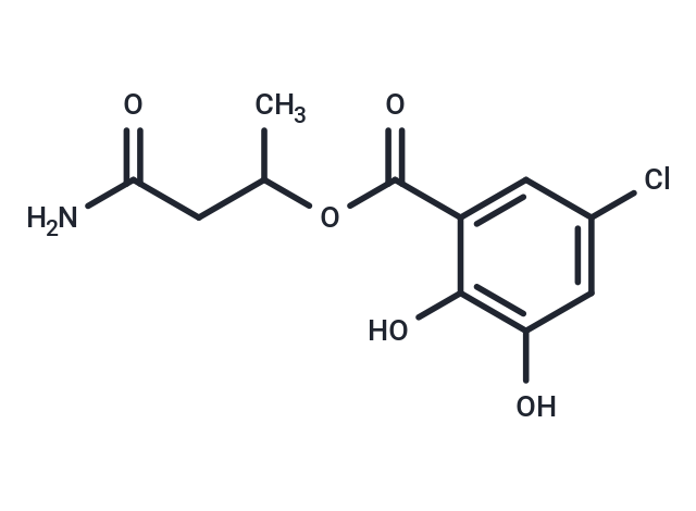 1-carbamoylpropan-2-yl 5-chloro-2,3-dihydroxybenzoate
