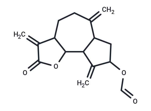3,6,9-trimethylidene-2-oxo-dodecahydroazuleno[4,5-b]furan-8-yl formate