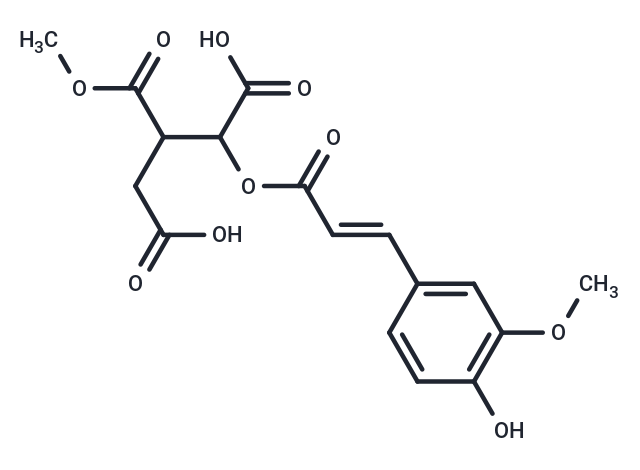 2-{[(2E)-3-(4-hydroxy-3-methoxyphenyl)prop-2-enoyl]oxy}-3-(methoxycarbonyl)pentanedioic acid