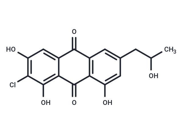 2-chloro-1,3,8-trihydroxy-6-(2-hydroxypropyl)-9,10-dihydroanthracene-9,10-dione