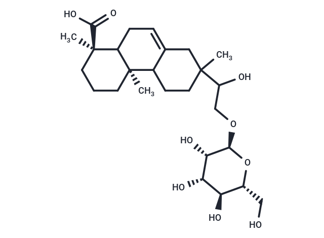 (1R,4aR)-7-(1-hydroxy-2-{[(2S,3S,4S,5S,6R)-3,4,5-trihydroxy-6-(hydroxymethyl)oxan-2-yl]oxy}ethyl)-1,4a,7-trimethyl-1,2,3,4,4a,4b,5,6,7,8,10,10a-dodecahydrophenanthrene-1-carboxylic acid