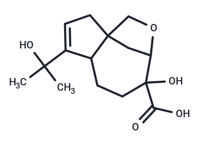 8-hydroxy-4-(2-hydroxypropan-2-yl)-10-oxatricyclo[7.2.1.0^{1,5}]dodec-3-ene-8-carboxylic acid