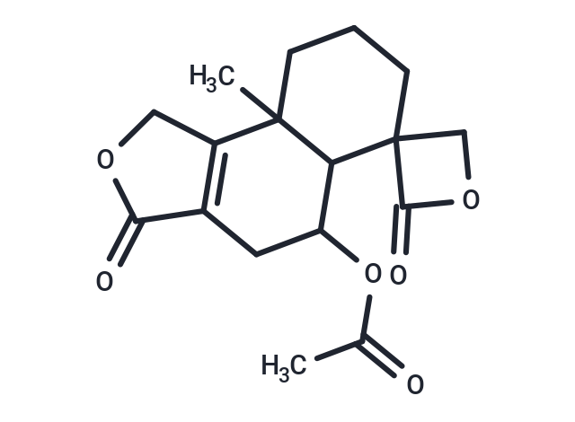9a-methyl-3,4'-dioxo-3,4,5,5a,7,8,9,9a-octahydro-1H-spiro[naphtho[1,2-c]furan-6,3'-oxetan]-5-yl acetate