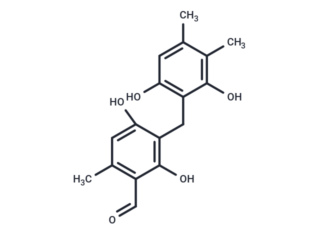 3-[(2,6-dihydroxy-3,4-dimethylphenyl)methyl]-2,4-dihydroxy-6-methylbenzaldehyde
