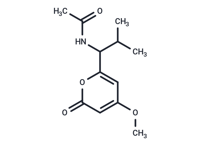 N-[1-(4-methoxy-2-oxo-2H-pyran-6-yl)-2-methylpropyl]acetamide