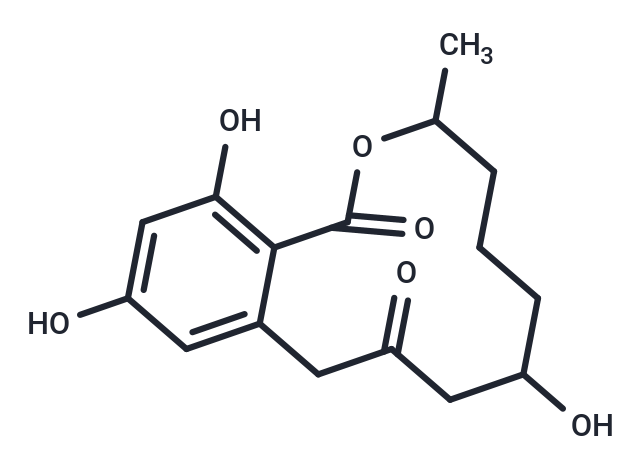 7,12,14-trihydroxy-3-methyl-3,4,5,6,7,8,9,10-octahydro-1H-2-benzoxacyclododecine-1,9-dione