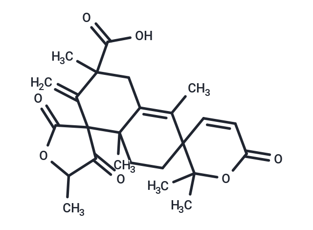 2'',2'',3',5,5',8'a-hexamethyl-2'-methylidene-2,4,6''-trioxo-2',2'',3',4',6'',7',8',8'a-octahydrodispiro[oxolane-3,1'-naphthalene-6',3''-pyran]-3'-carboxylic acid