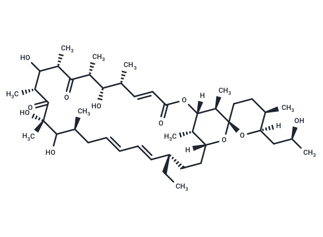 (1S,4E,5'R,6R,6'R,7S,8R,10S,12R,14S,16S,18E,20E,22S,25R,27S,28R,29S)-22-ethyl-7,11,14,15-tetrahydroxy-6'-[(2S)-2-hydroxypropyl]-5',6,8,10,12,14,16,28,29-nonamethyl-2,26-dioxaspiro[bicyclo[23.3.1]nonacosane-27,2'-oxane]-4,18,20-triene-3,9,13-trione