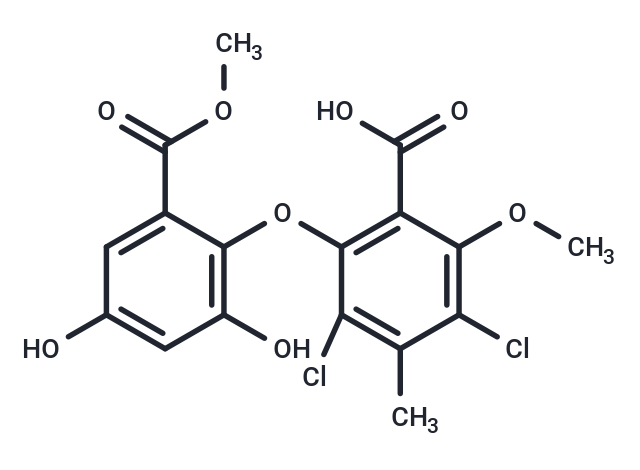 3,5-dichloro-2-[2,4-dihydroxy-6-(methoxycarbonyl)phenoxy]-6-methoxy-4-methylbenzoic acid