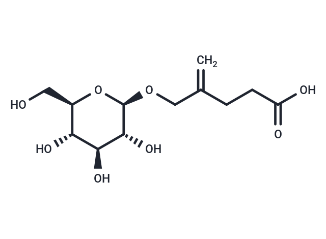 4-({[(2R,3R,4S,5S,6R)-3,4,5-trihydroxy-6-(hydroxymethyl)oxan-2-yl]oxy}methyl)pent-4-enoic acid