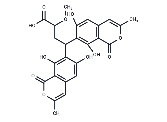 4,4-bis(6,8-dihydroxy-3-methyl-1-oxo-1H-isochromen-7-yl)-2-methoxybutanoic acid