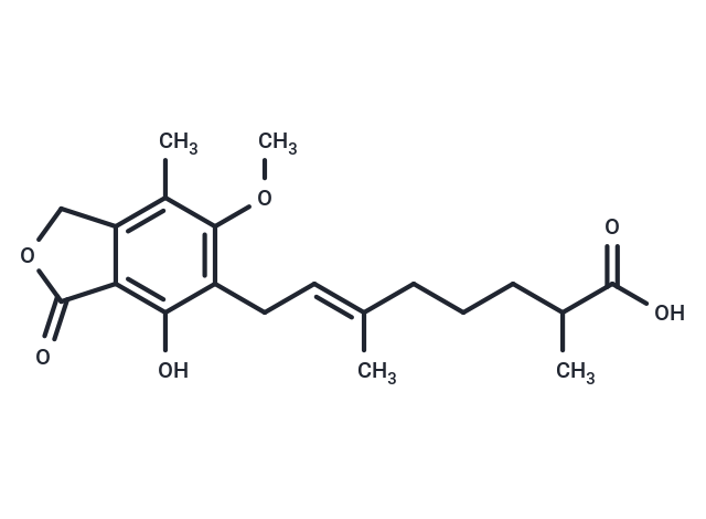 (6E)-8-(4-hydroxy-6-methoxy-7-methyl-3-oxo-1,3-dihydro-2-benzofuran-5-yl)-2,6-dimethyloct-6-enoic acid