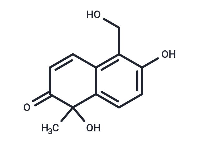 1,6-dihydroxy-5-(hydroxymethyl)-1-methyl-1,2-dihydronaphthalen-2-one
