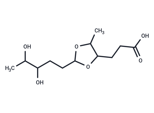 3-[2-(3,4-dihydroxypentyl)-5-methyl-1,3-dioxolan-4-yl]propanoic acid
