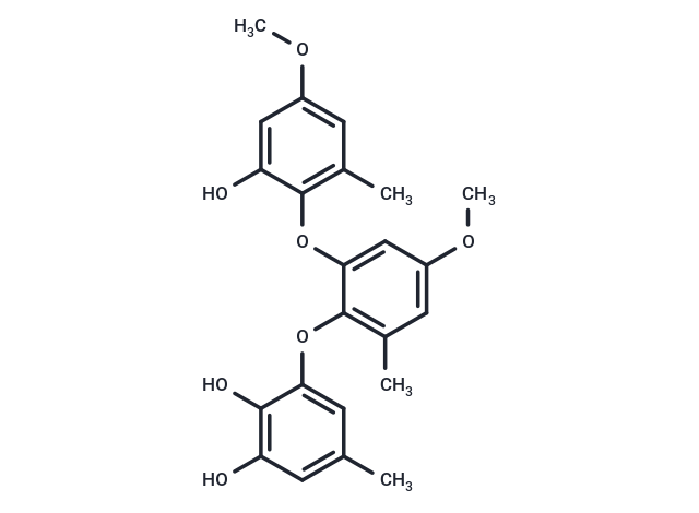3-[2-(2-hydroxy-4-methoxy-6-methylphenoxy)-4-methoxy-6-methylphenoxy]-5-methylbenzene-1,2-diol