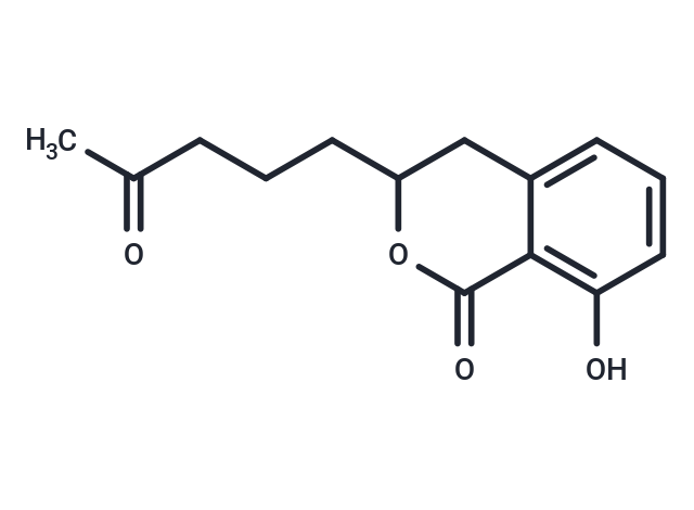 8-hydroxy-3-(4-oxopentyl)-3,4-dihydro-1H-2-benzopyran-1-one