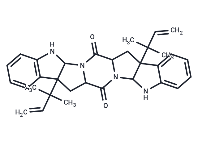 12,25-bis(2-methylbut-3-en-2-yl)-3,5,16,18-tetraazaheptacyclo[14.10.0.0^{3,14}.0^{4,12}.0^{6,11}.0^{17,25}.0^{19,24}]hexacosa-6,8,10,19(24),20,22-hexaene-2,15-dione