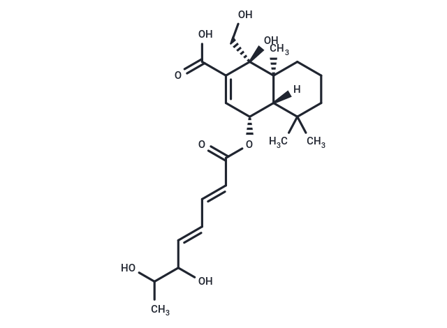 (1S,4R,4aS,8aS)-4-{[(2E,4E)-6,7-dihydroxyocta-2,4-dienoyl]oxy}-1-hydroxy-1-(hydroxymethyl)-5,5,8a-trimethyl-1,4,4a,5,6,7,8,8a-octahydronaphthalene-2-carboxylic acid