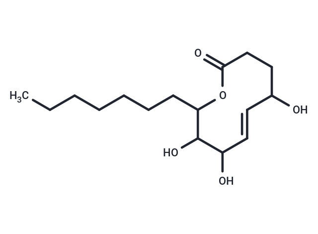 (6E)-10-heptyl-5,8,9-trihydroxy-3,4,5,8,9,10-hexahydro-2H-oxecin-2-one
