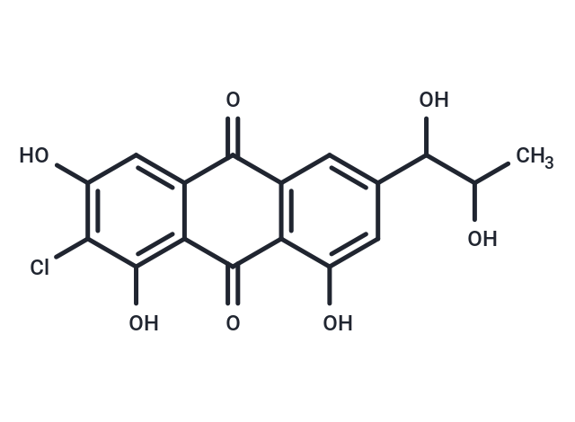 2-chloro-6-(1,2-dihydroxypropyl)-1,3,8-trihydroxy-9,10-dihydroanthracene-9,10-dione