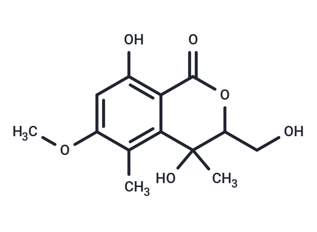 4,8-dihydroxy-3-(hydroxymethyl)-6-methoxy-4,5-dimethyl-3,4-dihydro-1H-2-benzopyran-1-one