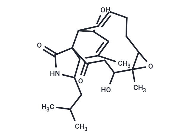 (10E)-4,13-dihydroxy-5,15-dimethyl-17-(2-methylpropyl)-6-oxa-18-azatetracyclo[10.7.0.0^{1,16}.0^{5,7}]nonadeca-10,14-diene-2,19-dione