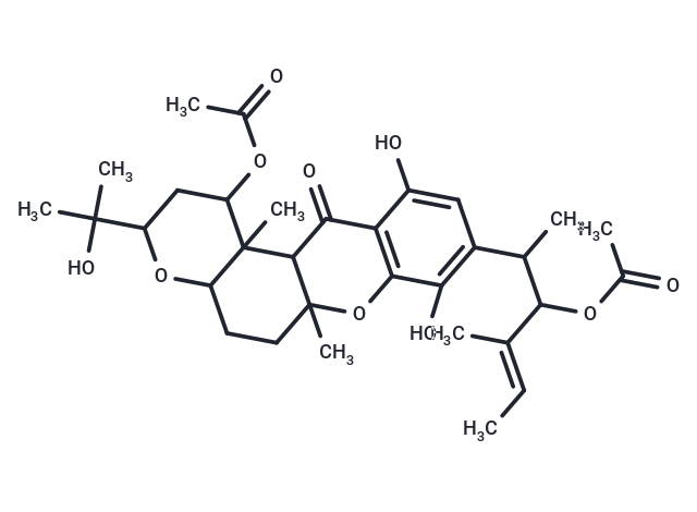 (4E)-2-[4-(acetyloxy)-6,9-dihydroxy-2-(2-hydroxypropan-2-yl)-4a,10a-dimethyl-5-oxo-2,3,4,4a,4b,5,10a,11,12,12a-decahydro-1,10-dioxatetraphen-8-yl]-4-methylhex-4-en-3-yl acetate