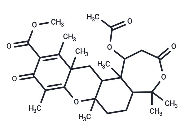 methyl 1-(acetyloxy)-5,5,7a,9,12,12a,13b-heptamethyl-3,10-dioxo-1H,2H,3H,5H,5aH,6H,7H,7aH,10H,12aH,13H,13aH,13bH-oxepino[4,3-a]xanthene-11-carboxylate