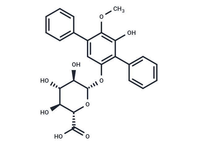 (2S,3S,4S,5R,6S)-3,4,5-trihydroxy-6-({6-methoxy-4-phenyl-[1,1'-biphenyl]-5-yl}oxy)oxane-2-carboxylic acid