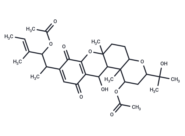 (4E)-2-[4-(acetyloxy)-5-hydroxy-2-(2-hydroxypropan-2-yl)-4a,10a-dimethyl-6,9-dioxo-2,3,4,4a,4b,5,6,9,10a,11,12,12a-dodecahydro-1,10-dioxatetraphen-8-yl]-4-methylhex-4-en-3-yl acetate