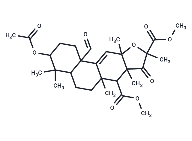 7,9-dimethyl 3-(acetyloxy)-11b-formyl-4,4,6a,7a,9,10a-hexamethyl-8-oxo-1H,2H,3H,4H,4aH,5H,6H,6aH,7H,7aH,8H,9H,10aH,11bH-phenanthro[3,2-b]furan-7,9-dicarboxylate