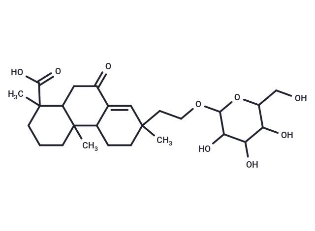 1,4a,7-trimethyl-9-oxo-7-(2-{[3,4,5-trihydroxy-6-(hydroxymethyl)oxan-2-yl]oxy}ethyl)-1,2,3,4,4a,4b,5,6,7,9,10,10a-dodecahydrophenanthrene-1-carboxylic acid