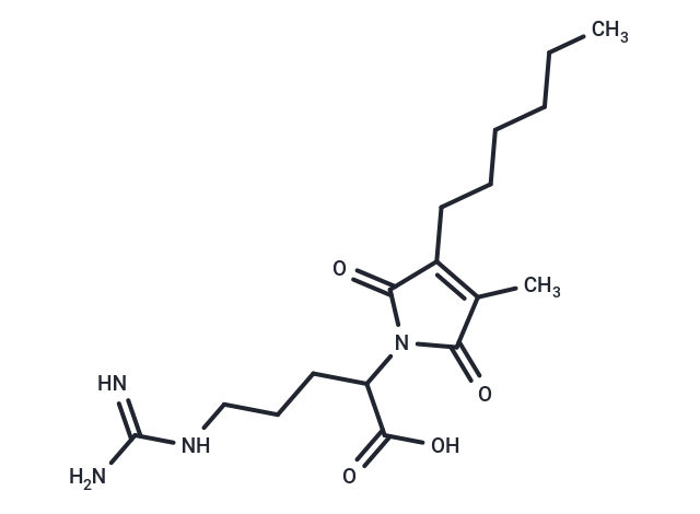 5-carbamimidamido-2-(3-hexyl-4-methyl-2,5-dioxo-2,5-dihydro-1H-pyrrol-1-yl)pentanoic acid