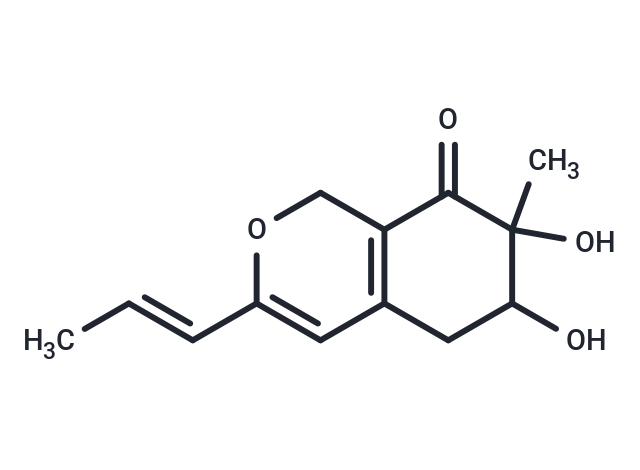 6,7-dihydroxy-7-methyl-3-[(1E)-prop-1-en-1-yl]-5,6,7,8-tetrahydro-1H-isochromen-8-one