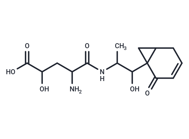 4-amino-2-hydroxy-4-[(1-hydroxy-1-{2-oxobicyclo[4.1.0]hept-3-en-1-yl}propan-2-yl)carbamoyl]butanoic acid
