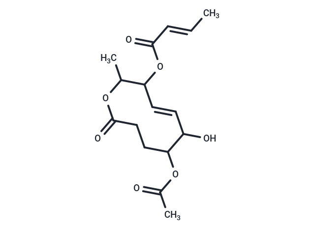 (4E)-7-(acetyloxy)-6-hydroxy-2-methyl-10-oxo-3,6,7,8,9,10-hexahydro-2H-oxecin-3-yl (2E)-but-2-enoate