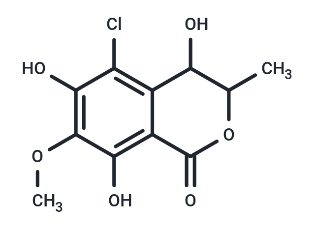 5-chloro-4,6,8-trihydroxy-7-methoxy-3-methyl-3,4-dihydro-1H-2-benzopyran-1-one