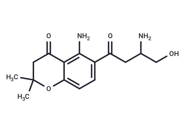 5-amino-6-(3-amino-4-hydroxybutanoyl)-2,2-dimethyl-3,4-dihydro-2H-1-benzopyran-4-one