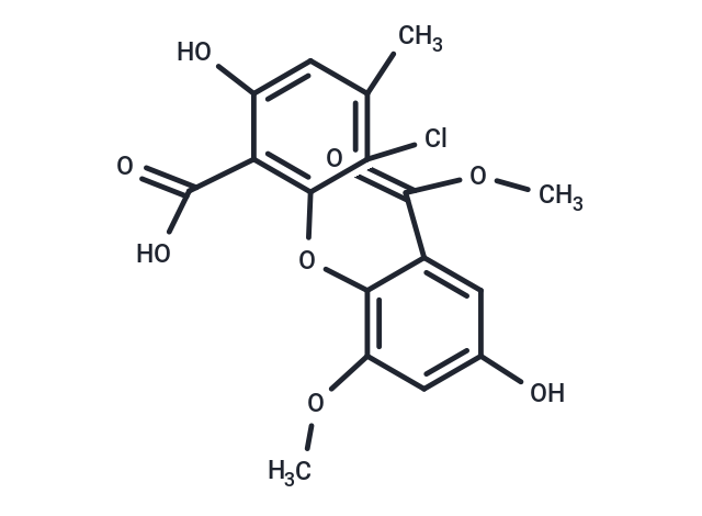 3-chloro-6-hydroxy-2-[4-hydroxy-2-methoxy-6-(methoxycarbonyl)phenoxy]-4-methylbenzoic acid