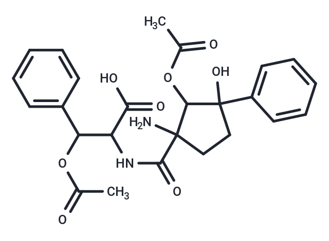 3-(acetyloxy)-2-{[2-(acetyloxy)-1-amino-3-hydroxy-3-phenylcyclopentyl]formamido}-3-phenylpropanoic acid