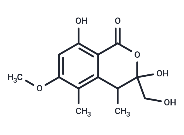 3,8-dihydroxy-3-(hydroxymethyl)-6-methoxy-4,5-dimethyl-3,4-dihydro-1H-2-benzopyran-1-one