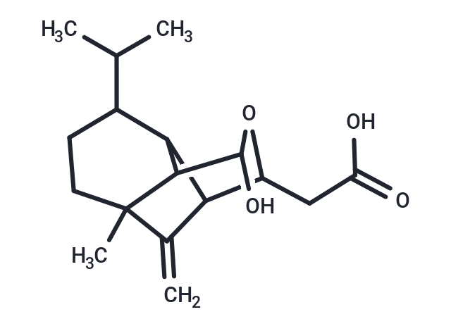 2-[6-hydroxy-1-methyl-2-methylidene-9-(propan-2-yl)-5-oxatricyclo[5.4.0.0^{3,8}]undecan-4-yl]acetic acid