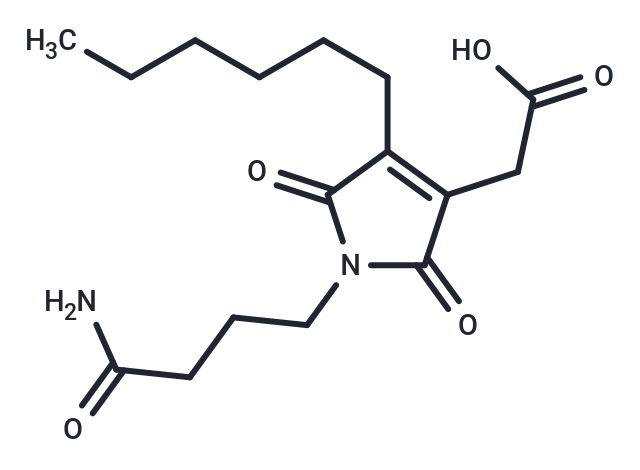 2-[1-(3-carbamoylpropyl)-4-hexyl-2,5-dioxo-2,5-dihydro-1H-pyrrol-3-yl]acetic acid