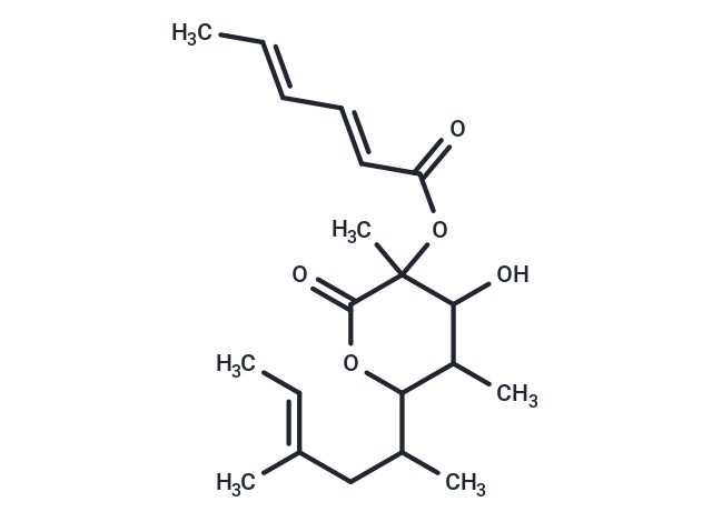 4-hydroxy-3,5-dimethyl-6-[(4E)-4-methylhex-4-en-2-yl]-2-oxooxan-3-yl (2E,4E)-hexa-2,4-dienoate