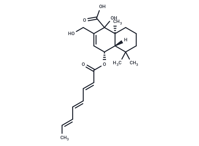 (4R,4aS,8aS)-1-hydroxy-2-(hydroxymethyl)-5,5,8a-trimethyl-4-[(2E,4E,6E)-octa-2,4,6-trienoyloxy]-1,4,4a,5,6,7,8,8a-octahydronaphthalene-1-carboxylic acid