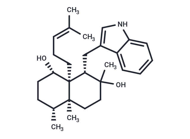 (1S,4R,4aS,8S,8aS)-8-[(1H-indol-3-yl)methyl]-4,4a,7-trimethyl-8a-(4-methylpent-3-en-1-yl)-decahydronaphthalene-1,7-diol