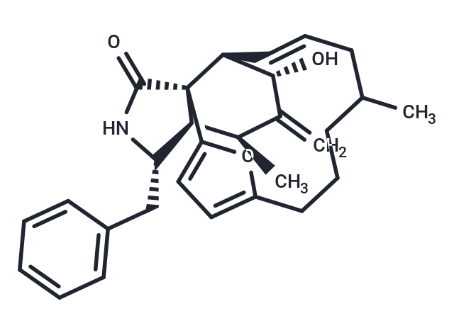 (2R,5S,7S,9S,10R,11E)-5-benzyl-9-hydroxy-7,14-dimethyl-8-methylidene-21-oxa-4-azatetracyclo[16.2.1.0^{2,6}.0^{2,10}]henicosa-1(20),11,18-trien-3-one