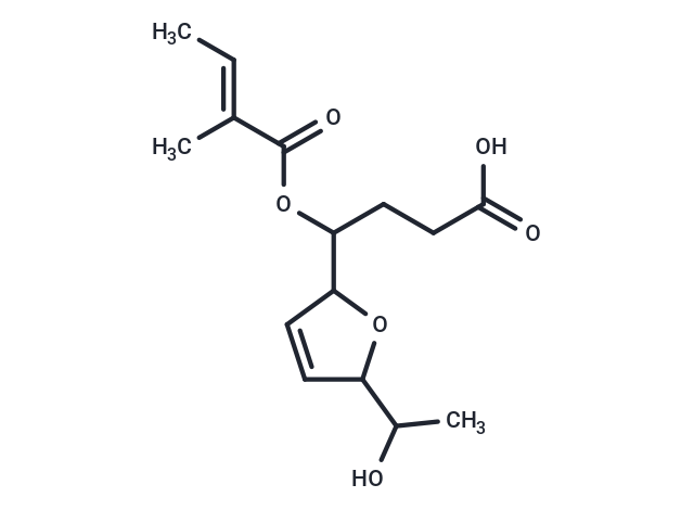 4-[5-(1-hydroxyethyl)-2,5-dihydrofuran-2-yl]-4-{[(2E)-2-methylbut-2-enoyl]oxy}butanoic acid